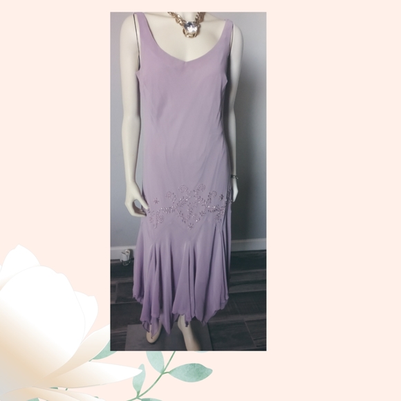 SL Fashion Cocktail Dress 2pc light purple pre-owned Size 14 - Picture 7 of 13